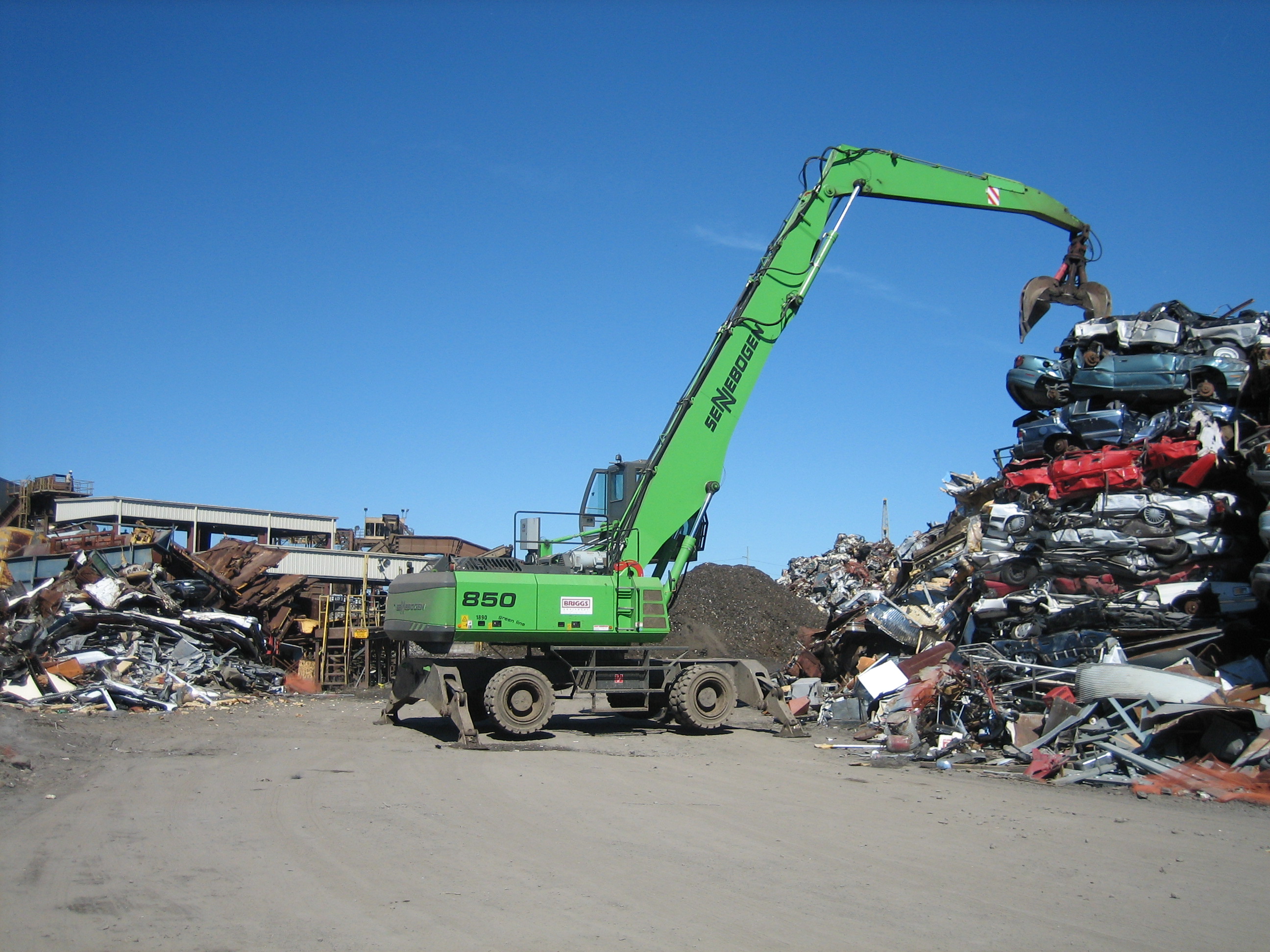 Global Shredding Strengthens Output With New SENNEBOGEN Scrap Handlers