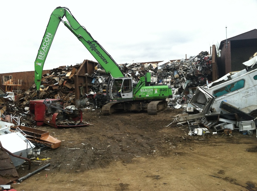 NJ Recycler Produces More for Less, in Less Space, with New SENNEBOGEN 830